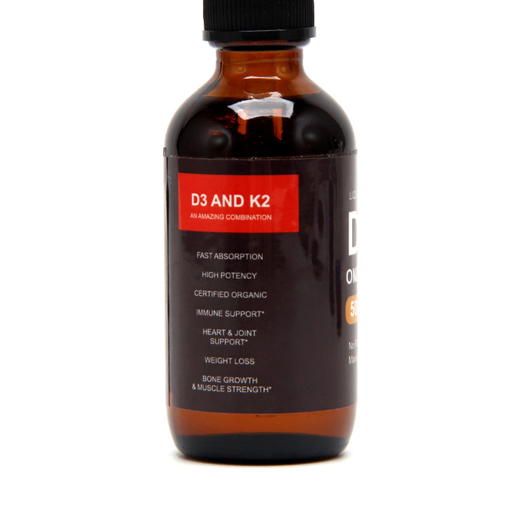 Supplement Bottle Sticker Label for D3 K2 Omega 3
